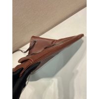Burgundy Prada Route Large tote Bag in Calfskin