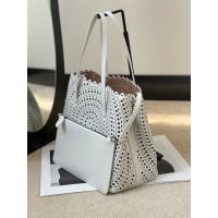 laser-cut Alaia perforated neverfull carryall handbag shoulder open tote with detachable clutch - 图片 5