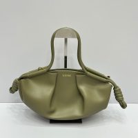 women's Loewe paseo shopping handbag pleated dumpling tote underarm hobbo baguette - 图片 4