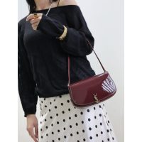 smooth YSL rounded underarm baguette/shoulder flap saddle bag boutique inclusion
