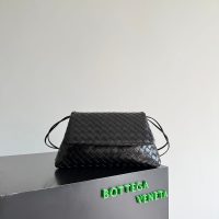 BV woven drawstring cosmetic pouch/cloud-shaped puffy cocktail clutch/sling shoulder bag - 图片 2