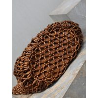 wooden-bead YSL resort beach tote/shoulder underarm hobo bag - 图片 9
