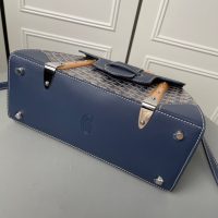 Goyard saigon structured handbag ccrossbody flap messenger bag Cambridge kelly bag wooden handle - 图片 4