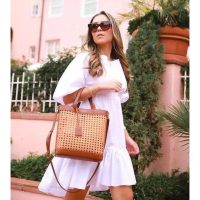 YSL summer resort beach tote crossbody shoulder bucket tote chic designer handbag authentic quality - 图片 2