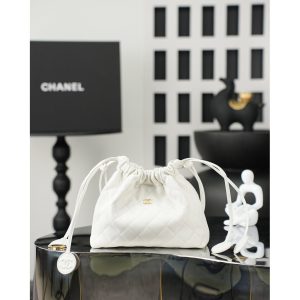 Chanel lambskin Mini Drawstring bucket Pouch Bag