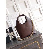 Chanel burgundy small hobo bucket bag in diamond-quilted lambskin