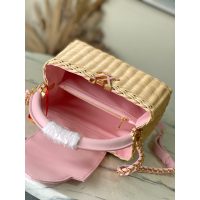 women's Louis Vuitton Capucines BB Handbag in wicker and calfskin