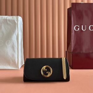 Gucci Padlock Small GG Coated Canvas Calfskin Shoulder Bag