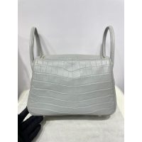 Crocodile Her^^m lindy 26 boston shopper handbag large luxury designer tote travel keepall handbag - 图片 7