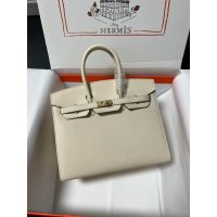 Hermes etaupe birkin 25 sellier handbag-epsom calfskin PHW full handmade boutique inclusion