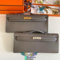 Epsom Hermes kelly cut 31 clutch evening cocktail pouch full handmade/boutique inclusion