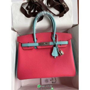 epsom hermes birkin 30 handbag with horse charm GHW full handmade/boutique inclusion