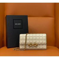 lambskin YSL le maillon envelope WOC sling crossbody cellphone cosmetic bag long wallet purse - 图片 3