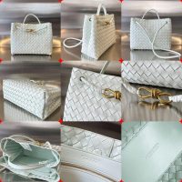 intrecciato BV medium Andiamo shopper handbag sling shoulder storage tote holiday beach tote - 图片 9