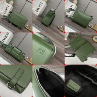 Loewe unisex military messenger flap shoulder crossbody case camera bag full inclusion - 图片 9