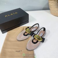 Alaia ladies mesh flat ballet shoes foldable Mary Jane boat shoes daily casual pump size35-42 - 图片 2