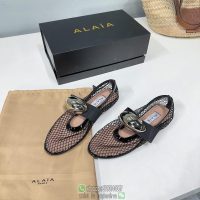 Alaia ladies mesh flat ballet shoes foldable Mary Jane boat shoes daily casual pump size35-42 - 图片 4