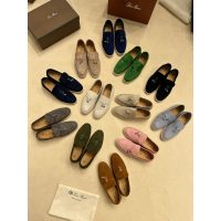 LP unisex flat loafer suede couple footwear daily pump slip-on walking shoes size35-45 - 图片 2