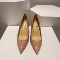 Christian Louboutin plain stiletto pump sandal elegant dancer party footwear size35-42 10cm