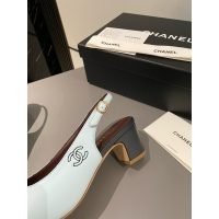 Chanel chunky heel slingback pump size 35-40 4.5CM height