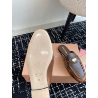 Miumiu suede slide mules summer flap sandal slipper half drag shoes size35-42 - 图片 7