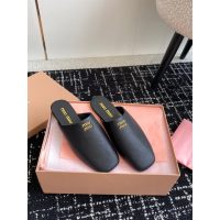 Miumiu suede slide mules half drag shoes summer flap sandal indoor healthy slipper size35-42 - 图片 7