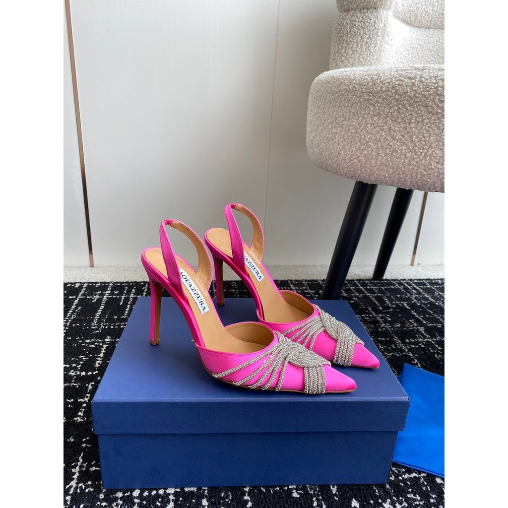 ph-11134201-820ld-mqspv0kwlibm20.jpg aquazzura satin heel slingback pump nightclub shoes pointed crystal heel sandal size35-42 7.5cm - 图片 1