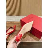 Valentino kitten heel slingback pump summer heel sandal bride wedding party shoes size35-40 - 图片 7