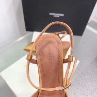 Amina muaddi women's satin heel sandal strapped heel pump slipon dinner party shoes size35-42 9.5cm - 图片 4