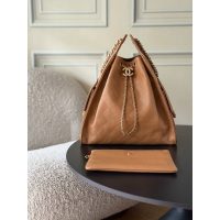 chanel small shoulder bobo bag with removable clutch in caviar calfskin