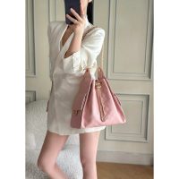chanel small shoulder bobo bag with detachable in suede calfskin