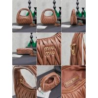 Miu miu matelasse wander half-moon hobo tote/crssobody shoulder bag - 图片 9