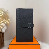 epsom hermes bearn bifold long wallet /multislots card holder handmade stitch