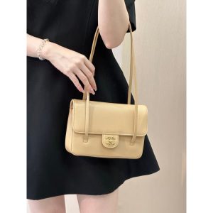 chanel preppy coco small/mini shoulder flap bag in caviar calfskin