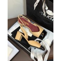 Chanel Block-Heel Slingback Pumps size35-40