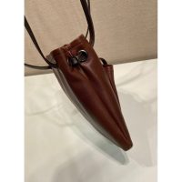 Burgundy Prada Small Tote bag with cargo pocket