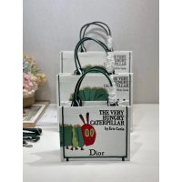 three sizes Dior fabric booktote/weekend getaway cabin luggage/travel carryall handbag - 图片 3