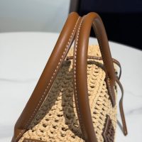 raffia-woven Miu miu resort beach tote lightweight shopper handbag - 图片 6
