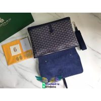 戈雅 GY Citadin vintage canvas men's flap messenger business briefcase laptop tablet handbag - 图片 5
