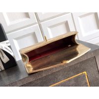 Burgundy Chanel chevron envelope clutch/woc with chain