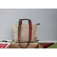 GG canvas Gucci foldable shopper handbag large-capacity coummuter tote double size - 图片 6