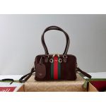 suede Gucci web-stripe boston shopper handbag weekend duffle tote