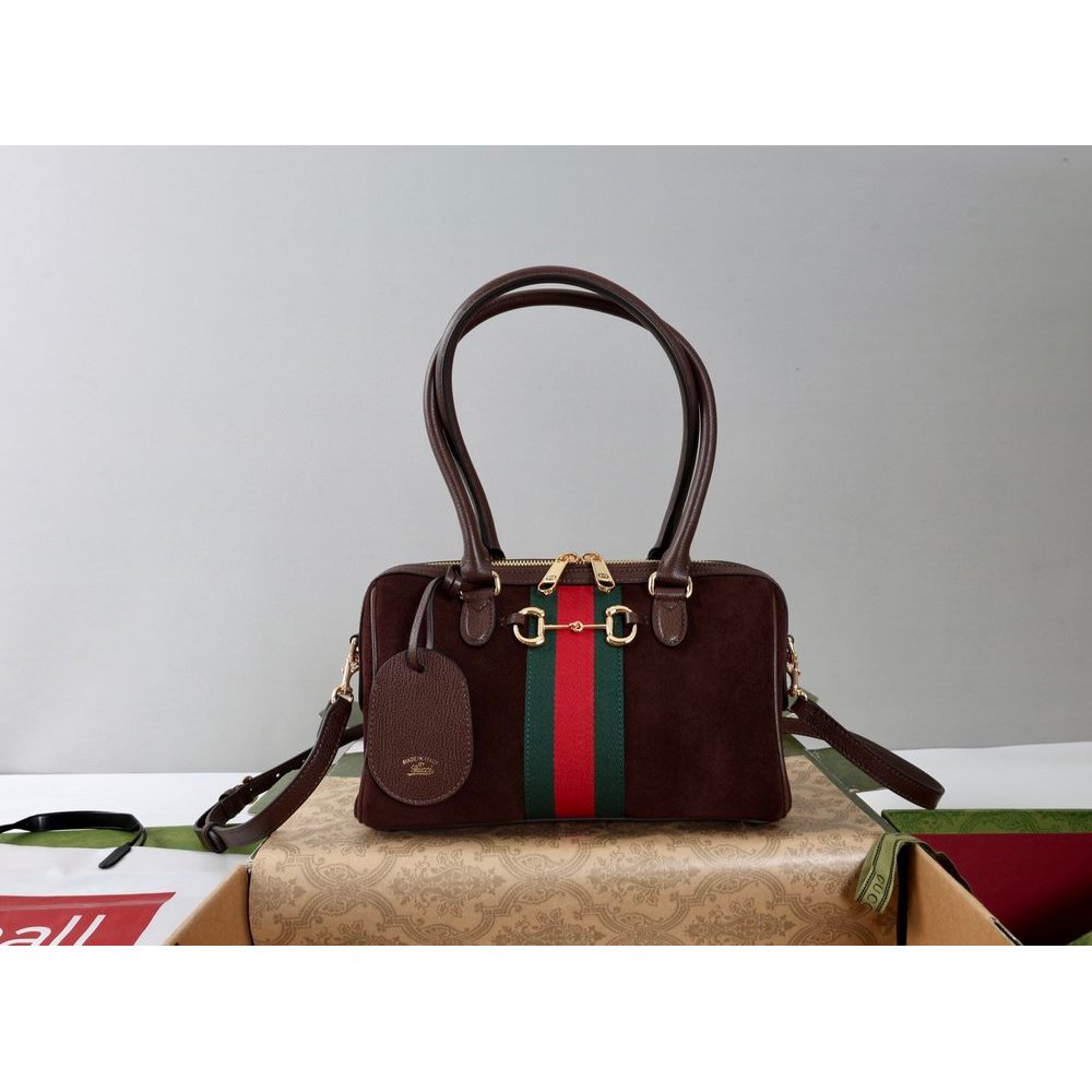 ph-11134201-820ld-mqsrgcz6wdu60e.jpg suede Gucci web-stripe boston shopper handbag weekend duffle tote - 图片 1