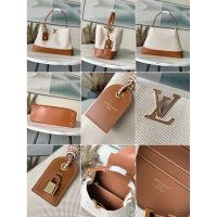 Louis Vuitton LV Capucines MM Handbag in Canvas and Calfskin