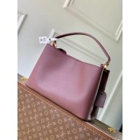 burgundy Louis Vuitton Capucines GM Grainy Calfskin Tote Bag Women