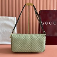 Gucci Yellow Half Horsebit Medium Shoulder Bag - 图片 3