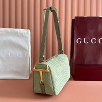 Gucci Yellow Half Horsebit Medium Shoulder Bag - 图片 5