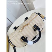 Louis Vuitton Speedy 30 Monogram Canvas Calfskin Handbag top handle