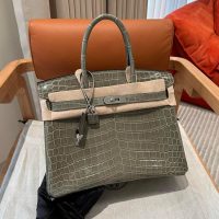 Crocodile Her^^m Birkin 30 shopper handbag luxury designer tote special code full handmade