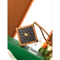 limited edition Goyard ladies DE cube trunk clutch cosmetic case box lipstick holder